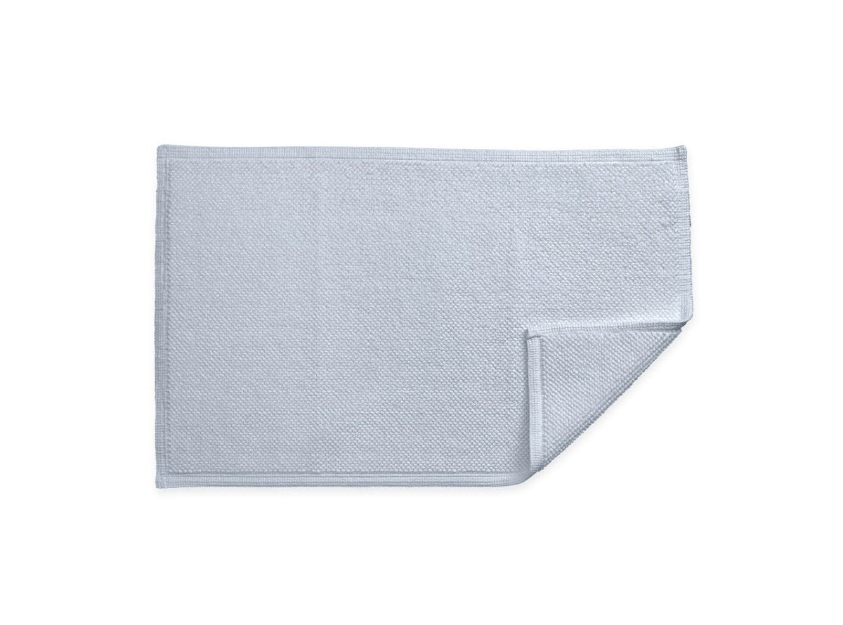 Bath Mats - Reverie Light Blue Bath Rug | Matouk at Fig Linens and Home