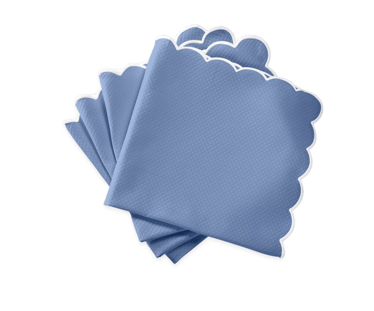 Matouk Savannah Gardens Napkins in Azure Blue at Fig Linens and Home