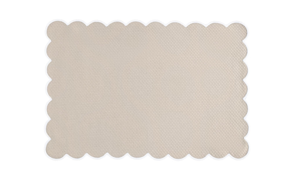 Matouk Savannah Gardens Oblong Rectangle Placemats Dune at Fig Linens and Home