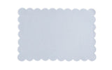 Matouk Savannah Gardens Oblong Rectangle Placemats Light Blue at Fig Linens and Home