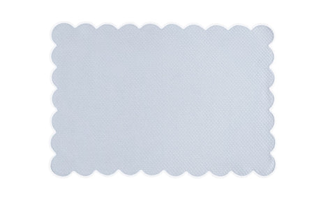 Matouk Savannah Gardens Oblong Rectangle Placemats Light Blue at Fig Linens and Home