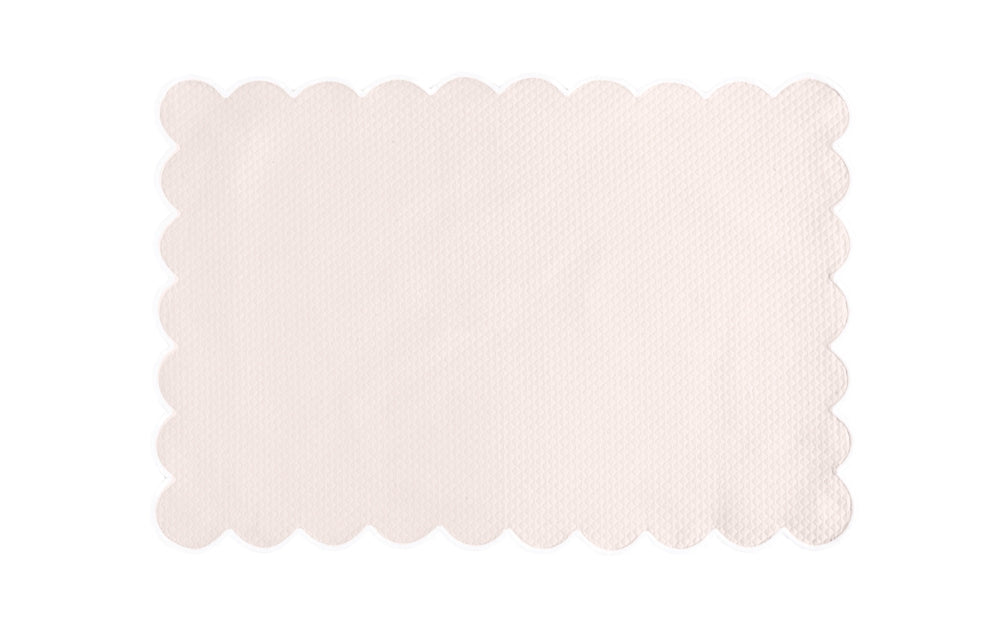 Matouk Savannah Gardens Oblong Rectangle Placemats Pink at Fig Linens and Home