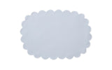 Matouk Savannah Gardens Oval Placemats Light Blue at Fig Linens and Home