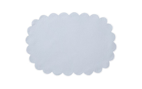 Matouk Savannah Gardens Oval Placemats Light Blue at Fig Linens and Home