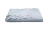Savannah Gardens Oblong Light Blue Tablecloth | Matouk Washable Table Cloths at Fig Linens and Home