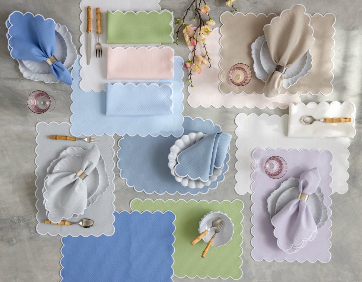 Savannah Gardens Rectangular Oblong Tablecloths by Matouk at Fig Linens and Home