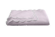 Lilac Tablecloth | Round Matouk Table Cloth - Savannah Gardens Purple easy-care matelasse