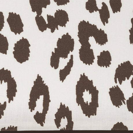 Matouk Valentina Linen Sleep Mask Iconic Leopard Cinder at Fig Linens and Home