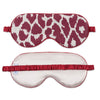 Valentina Linen Sleep Mask by Matouk Schumacher - Crimson Leopard