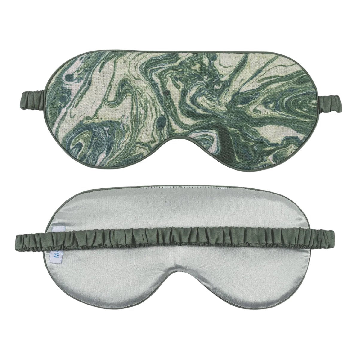 Valentina Linen Sleep Mask by Matouk Schumacher - Balthazar Emerald