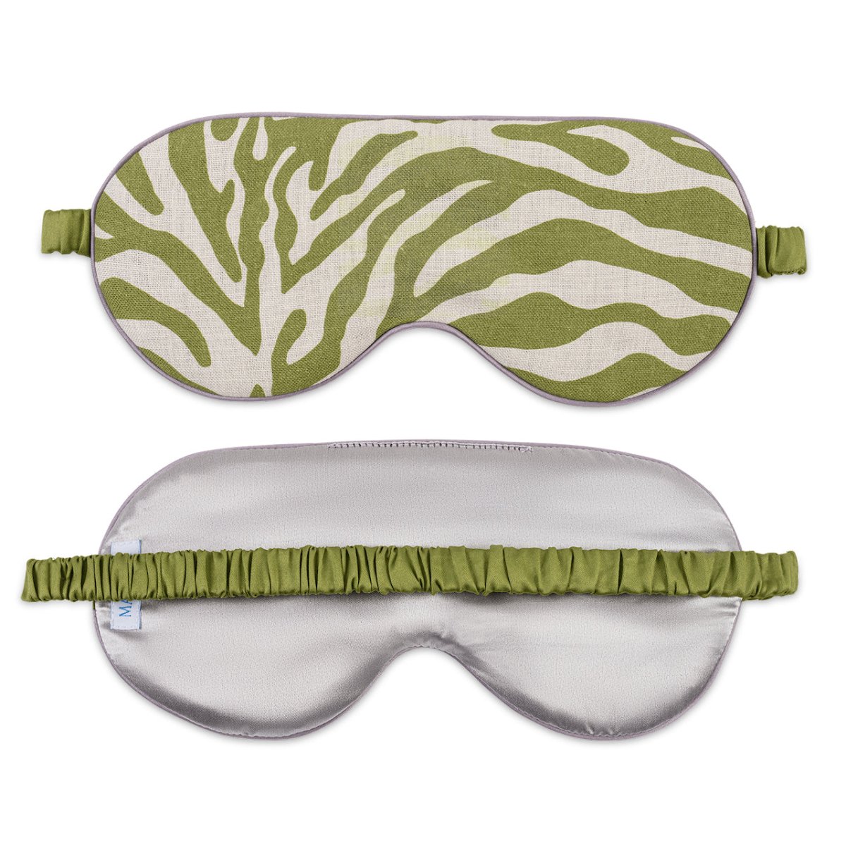 Valentina Linen Sleep Mask by Matouk Schumacher - Regine Grass Green