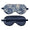Valentina Linen Sleep Mask by Matouk Schumacher - Balthazar Azure Blue
