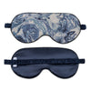 Valentina Linen Sleep Mask by Matouk Schumacher - Balthazar Azure Blue