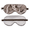Valentina Linen Sleep Mask by Matouk Schumacher - Balthazar Topaz