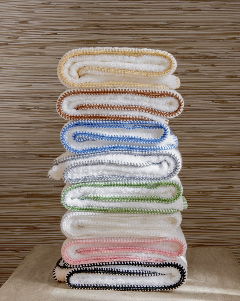 Matouk Whipstitch Bath Towels and Bath Mats at Fig Linens and Home 1