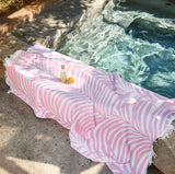 Matouk Beach Towels - Zebra Palm Towel at Fig Linens and Home Lifestyle 2