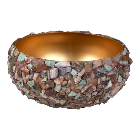 Bowl - Mojave Natural Stone Bath Accessories by Mike + Ally at Fig Linens and Home