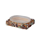 Soap Dish - Mojave Natural Stone Bath Accessories by Mike + Ally at Fig Linens and Home