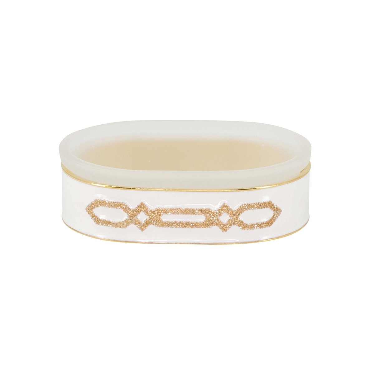 Oval Soap Dish - Salzburg Swarovski Bath Accessories by Mike + Ally at Fig Linens and Home