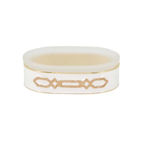 Oval Soap Dish - Salzburg Swarovski Bath Accessories by Mike + Ally at Fig Linens and Home