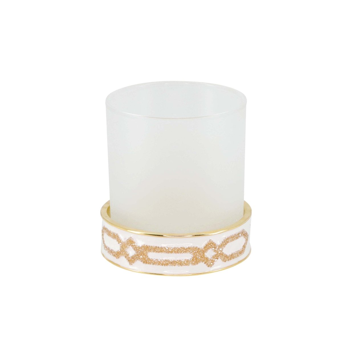 Round Tumbler - Salzburg Swarovski Bath Accessories by Mike + Ally at Fig Linens and Home