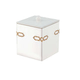 Tall Container with Lid - Salzburg Swarovski Bath Accessories by Mike + Ally at Fig Linens and Home