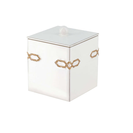 Tall Container with Lid - Salzburg Swarovski Bath Accessories by Mike + Ally at Fig Linens and Home