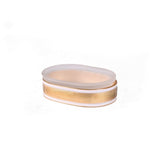 Oval Soap Dish - Savoy Gold Leaf Bath Accessories by Mike + Ally at Fig Linens and Home
