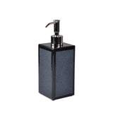 Lotion or Soap Dispenser in Black - Shagreen Bath Accessories by Mike + Ally at Fig Linens and Home
