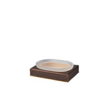 Soap Dish in Bronze - Shagreen Luxury Bath Accessories by Mike + Ally at Fig Linens and Home