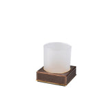Tumbler in Bronze - Shagreen Luxury Bath Accessories by Mike + Ally at Fig Linens and Home