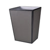 Wastebasket in Black - Shagreen Luxury Bath Accessories by Mike + Ally at Fig Linens and Home