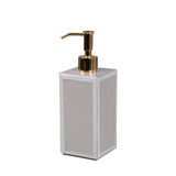 Lotion or Soap Dispenser in Pearl - Shagreen Bath Accessories by Mike + Ally at Fig Linens and Home