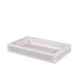Vanity Tray in Pearl - Shagreen Luxury Bath Accessories by Mike + Ally at Fig Linens and Home
