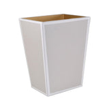 Wastebasket in Pearl - Shagreen Luxury Bath Accessories by Mike + Ally at Fig Linens and Home