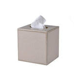 Tissue Cover in Putty - Shagreen Luxury Bath Accessories by Mike + Ally at Fig Linens and Home