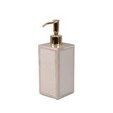 Lotion or Soap Dispenser in Putty - Shagreen Bath Accessories by Mike + Ally at Fig Linens and Home