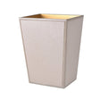 Wastebasket in Putty - Shagreen Luxury Bath Accessories by Mike + Ally at Fig Linens and Home