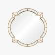 Bunny Williams Clover Wall Mirror with Gold Leaf Detail at Fig Linens and Home 1
