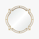 Bunny Williams Clover Wall Mirror with Gold Leaf Detail at Fig Linens and Home 1