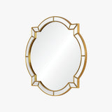Bunny Williams Clover Wall Mirror with Gold Leaf Detail at Fig Linens and Home 2