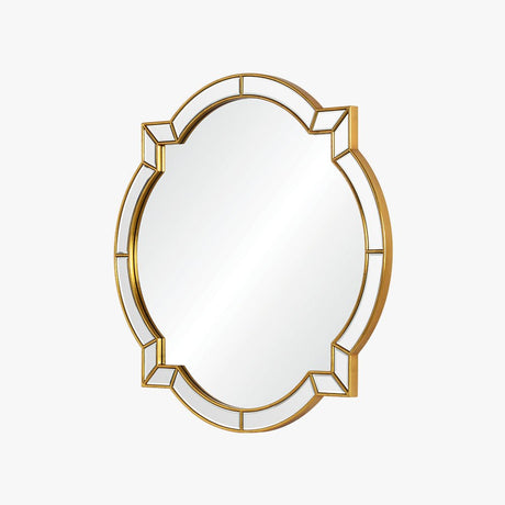 Bunny Williams Clover Wall Mirror with Gold Leaf Detail at Fig Linens and Home 2