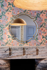 Clover Distressed Silver Leaf Wall Mirror by Bunny Williams - Lifestyle - Fig Linens and Home