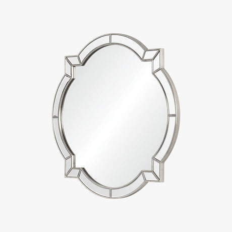 Clover Distressed Silver Leaf Wall Mirror by Bunny Williams - View 2