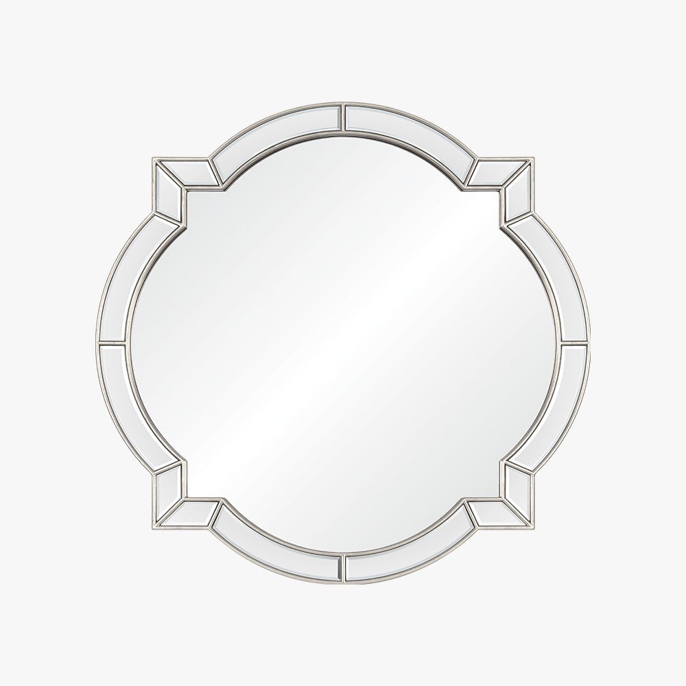 Clover Distressed Silver Leaf Wall Mirror by Bunny Williams - View 1