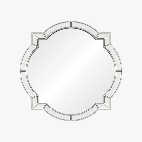 Clover Distressed Silver Leaf Wall Mirror by Bunny Williams - View 1