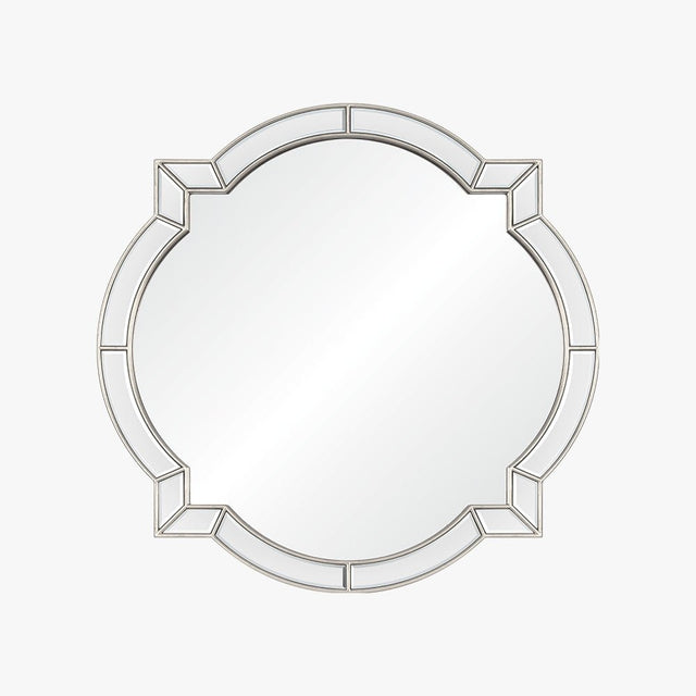 Clover Distressed Silver Leaf Wall Mirror by Bunny Williams - View 1