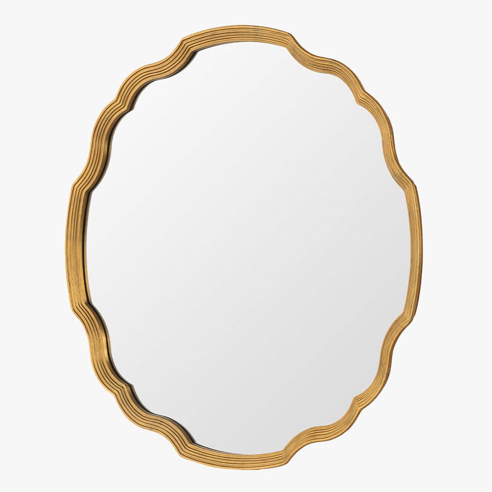 Wall Mirror - Mirror Home Chippendale Gold Leaf Mirror at Fig Linens and Home