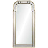 Hadspen Antiqued Bass Silver Mirror by Michael S. Smith Wall Mirror - 24" x 50” Antiqued Bass Silver Leaf & Antiqued Mirror at FIG LINENS AND HOME 1