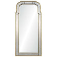 Hadspen Antiqued Bass Silver Mirror by Michael S. Smith Wall Mirror - 24" x 50” Antiqued Bass Silver Leaf & Antiqued Mirror at FIG LINENS AND HOME 1